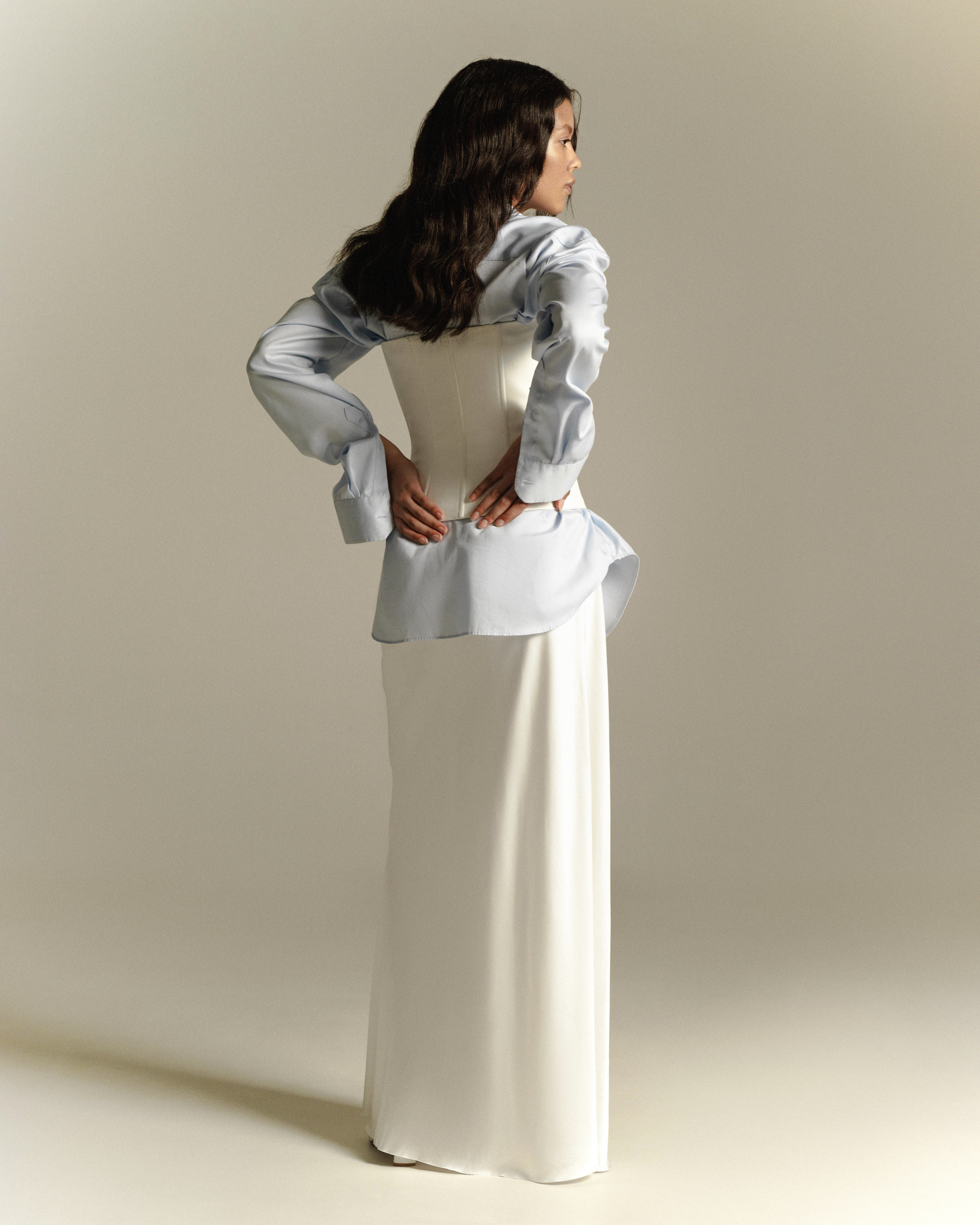 Картинка Корсет білий 